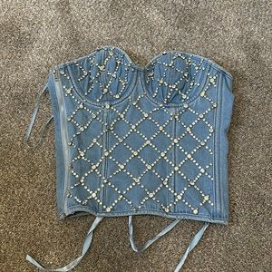 Bling corset top